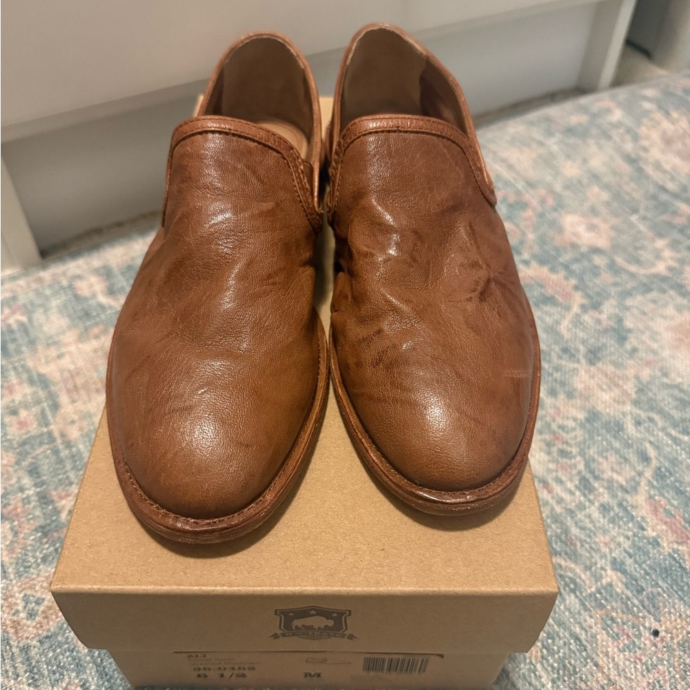 Trask brown sheepskin Loafers- NEW